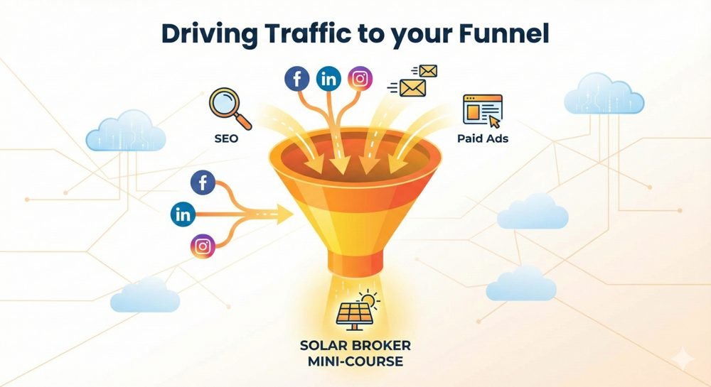 Driving traffic to your solar funnel