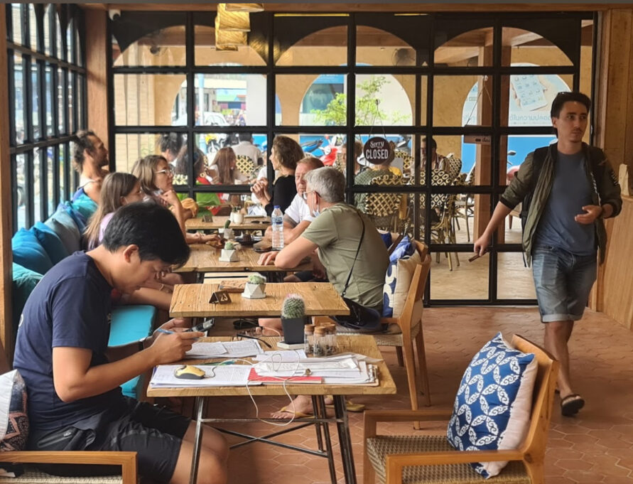 A great cafe to work from in Kho Phan Ngan, Thailand.